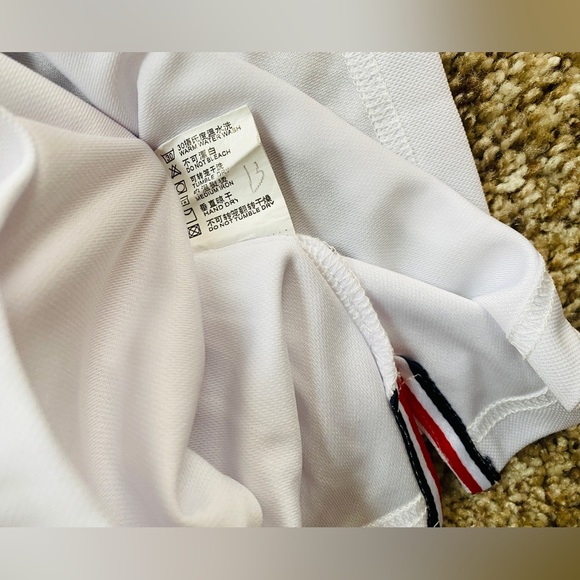 White MENS POLO fast dry SHIRT by B.Cool Sports. Size M/Chest 41" - Picture 7 of 8